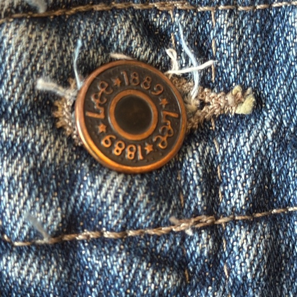 Vintage Lee High Rise Tapered Mom Jeans Side Elastic Medium Blue Wash Size 10 - Picture 6 of 14